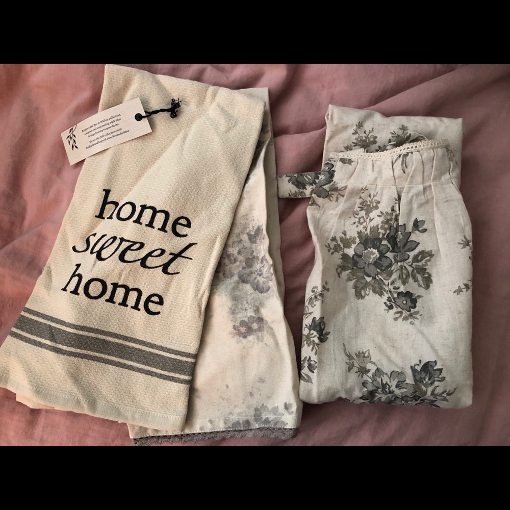 Apron and tea towel set